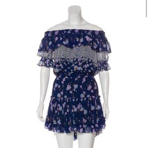 MISA Los Angeles Floral Purple Dress